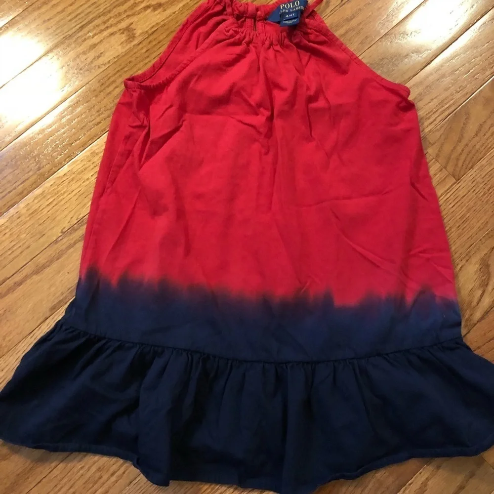 Red and blue Polo dress
